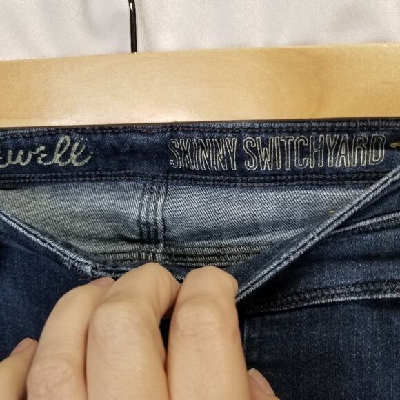 Madewell Blue Skinny Jeans with Stretch - Picture 7 of 9